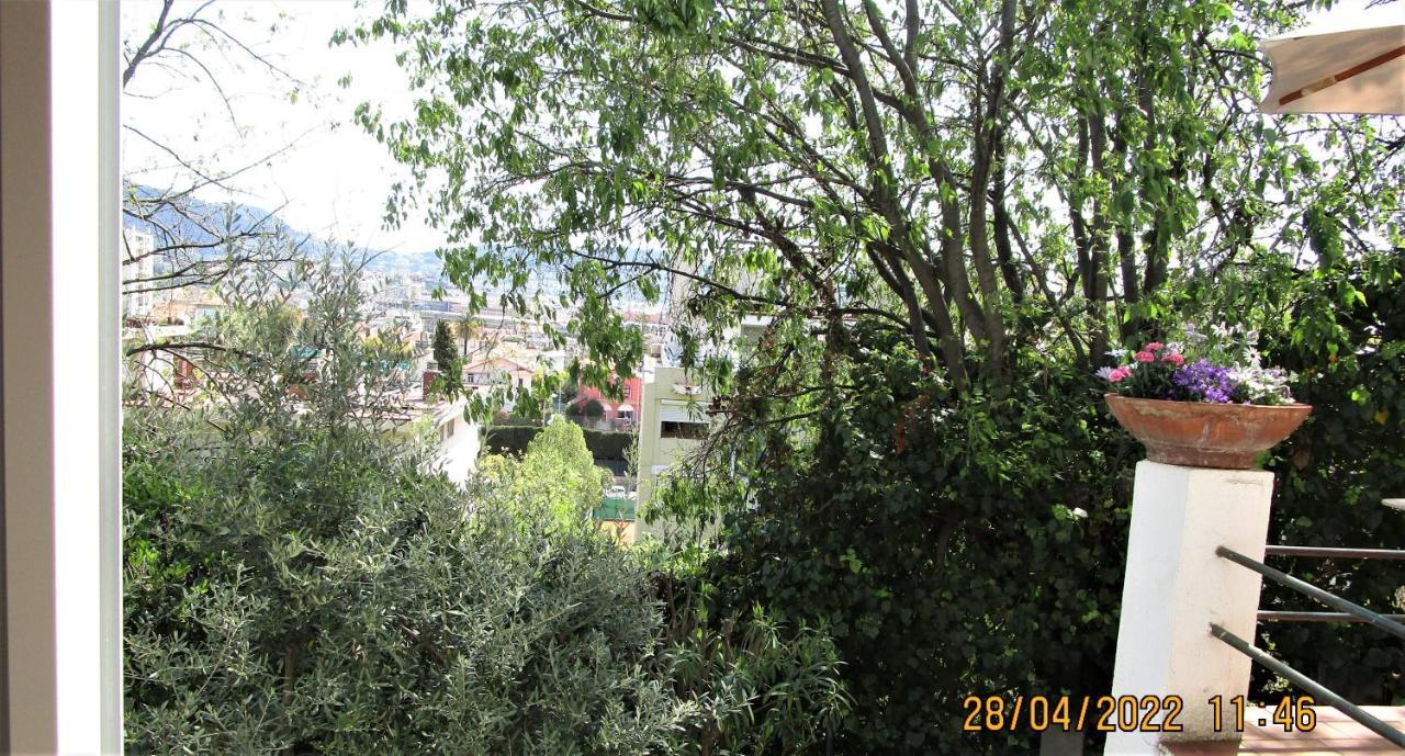 Nice - Studio Independant En Villa - Mer Ville Calme Jardinet Exterior foto